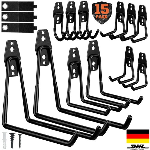 15x wandhaken garage haken - garage,