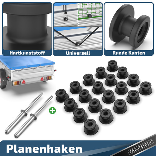 20x planenknopf rund - planenknopf,
