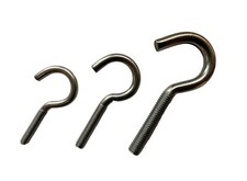 Edelstahl Schraubhaken gebogen