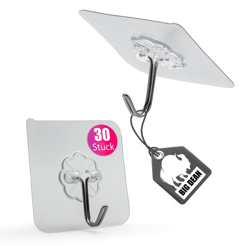 30x klebehaken wandhaken - wandhaken, haken