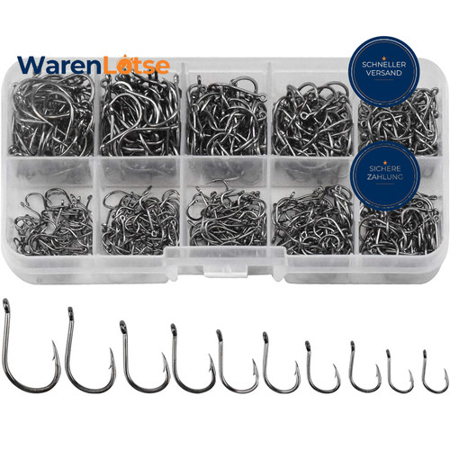 Angelhaken set 600 - angelhaken, stück