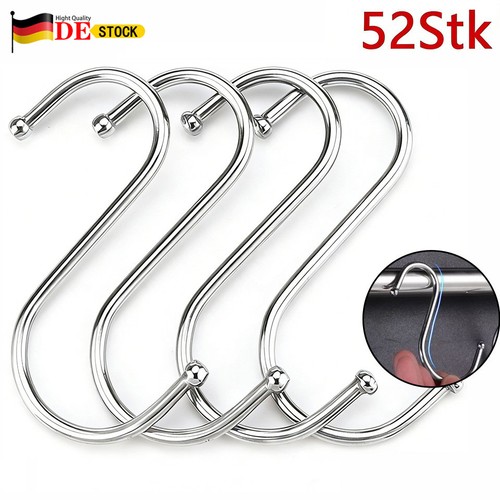 Haken edelstahl 52er set - s-haken,