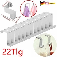 22Stk Edelstahl Türgarderobe