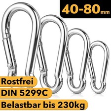 Edelstahl Karabinerhaken A4