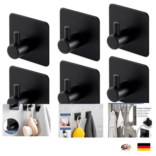 Selbstklebende haken edelstahl - selbstklebende,