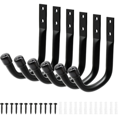Wandhaken schwarz stück - schwarz, 6