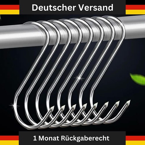 20x edelstahl fleischerhaken - fleischerhaken, s