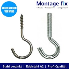 Schraubhaken Haken halbrund